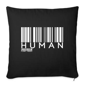 Humain Nibiru Humain OVNI Anciens astronautes - Housse de coussin décorative 45 x 45 cm - noir - Devant