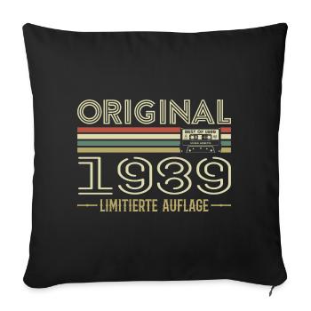 Original 1989 Jahrgang Retro Geburtstag Vintage - Sofa pillowcase 17,3'' x 17,3'' (45 x 45 cm) - black - Front