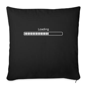 Loading whatever - Sofakissenbezug 45 x 45 cm - Schwarz - Vorne