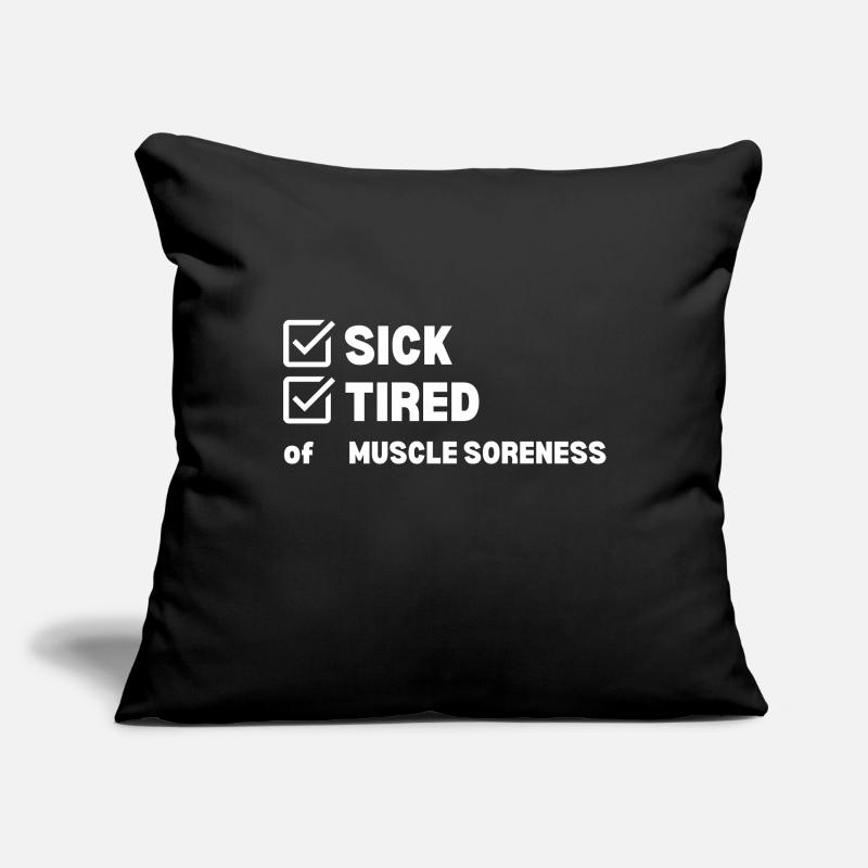 Sick and Tired Sofa pillowcase 17,3'' x 17,3'' (45 x 45 cm)