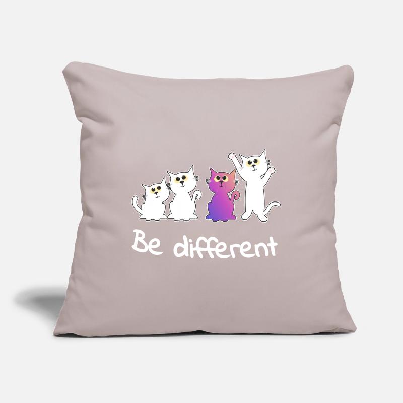 be different Dame Katze Tiere Kätzchen Somme Trend Sofakissenbezug 45 x 45 cm