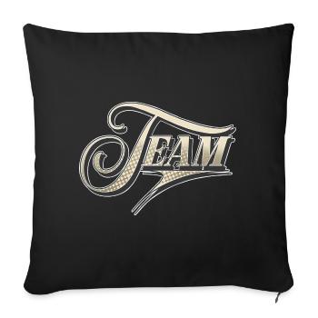 Team - Sofakissenbezug 45 x 45 cm - Schwarz - Vorne