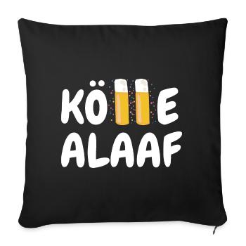 Kölle Alaaf Köln Kölsch Karneval Kölner Alkohol - Sofa pillowcase 17,3'' x 17,3'' (45 x 45 cm) - black - Front