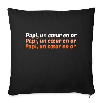 GRANDPA DAD GRANDPA HUMOR GRANDPA JOKE - Sofa pillowcase 17,3'' x 17,3'' (45 x 45 cm) - black - Front