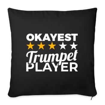 Best Trumpeter - Sofa pillowcase 17,3'' x 17,3'' (45 x 45 cm) - black - Front