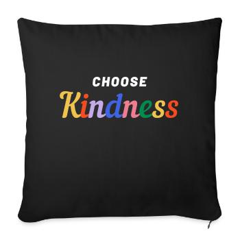 Choose Kindness-Pride - Sofakissenbezug 45 x 45 cm - Schwarz - Vorne
