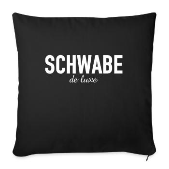 Schwabe le luxe - Stuttgart - deluxe - Baden-Württ - Sofakissenbezug 45 x 45 cm - Schwarz - Vorne