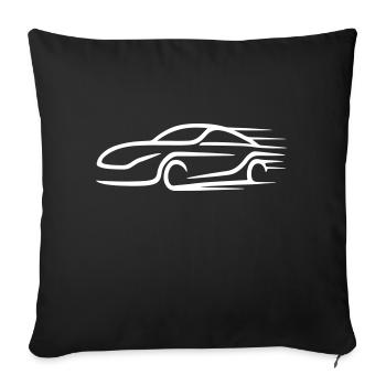 Car Turbo Logo Racing Car - Sofa pillowcase 17,3'' x 17,3'' (45 x 45 cm) - black - Front