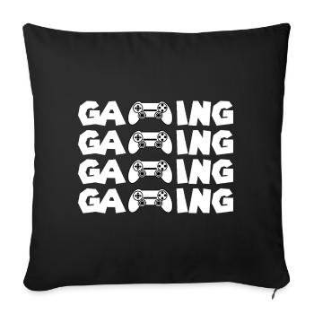 Gaming Glyphs Controller Pattern - Sofa pillowcase 17,3'' x 17,3'' (45 x 45 cm) - black - Front