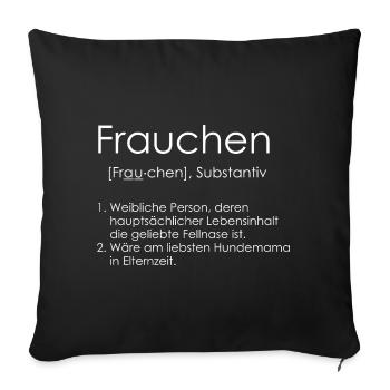 maîtresse - Housse de coussin décorative 45 x 45 cm - noir - Devant