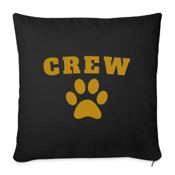 Crew Dog - Sofa pillowcase 17,3'' x 17,3'' (45 x 45 cm) - black - Front