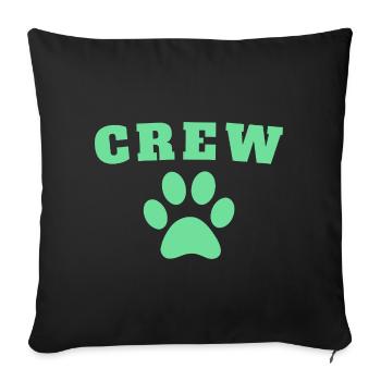 Crew Dog - Sofa pillowcase 17,3'' x 17,3'' (45 x 45 cm) - black - Front