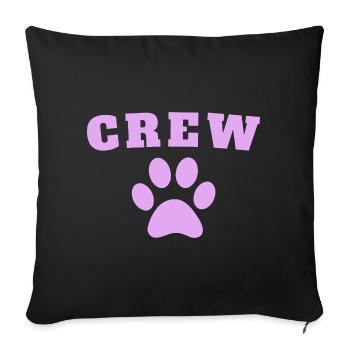 Crew Dog - Sofa pillowcase 17,3'' x 17,3'' (45 x 45 cm) - black - Front