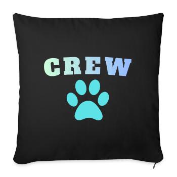 Crew Dog - Sofa pillowcase 17,3'' x 17,3'' (45 x 45 cm) - black - Front