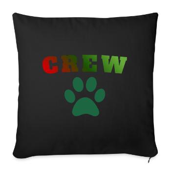 Crew Dog - Sofa pillowcase 17,3'' x 17,3'' (45 x 45 cm) - black - Front