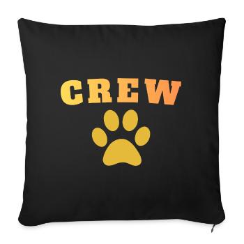 Crew Dog - Sofa pillowcase 17,3'' x 17,3'' (45 x 45 cm) - black - Front