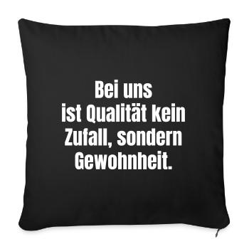 Quality is custom in our craft - Sofa pillowcase 17,3'' x 17,3'' (45 x 45 cm) - black - Front