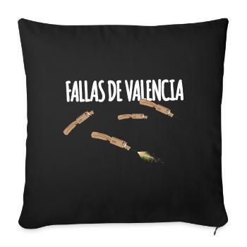Fallas De Valencia Trueno - Housse de coussin décorative 45 x 45 cm - noir - Devant