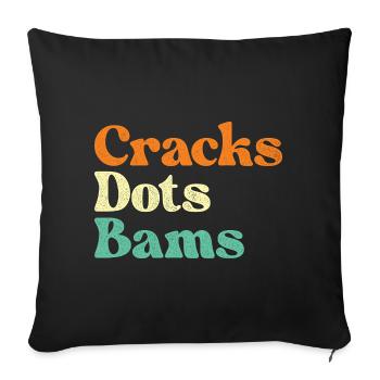 Cracks Dots Bams Mahjong Tiles Lover - Sofa pillowcase 17,3'' x 17,3'' (45 x 45 cm) - black - Front