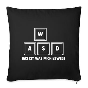 Gaming Computer Gamer Gaming Gamer - Sofa pillowcase 17,3'' x 17,3'' (45 x 45 cm) - black - Front