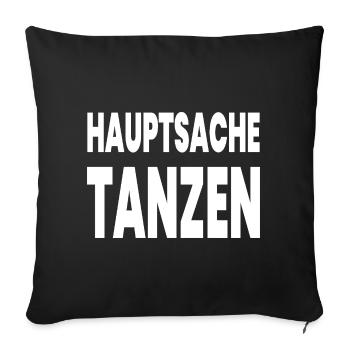 Dance - Sofa pillowcase 17,3'' x 17,3'' (45 x 45 cm) - black - Front