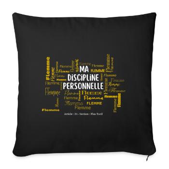 MA DISCIPLINE PERSONNELLE - Housse de coussin décorative 45 x 45 cm - noir - Devant