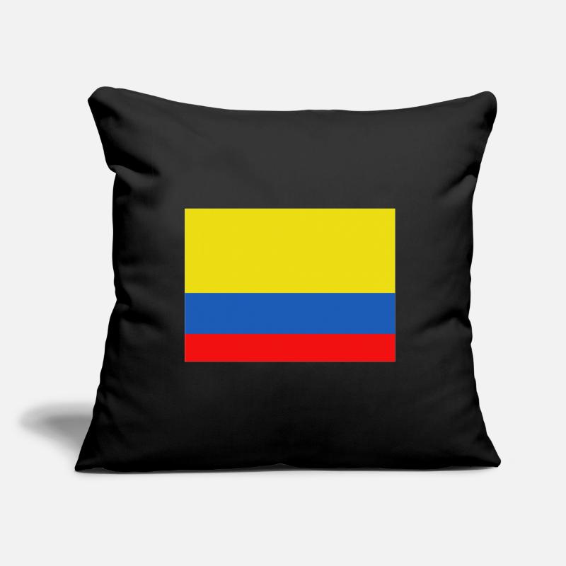 Drapeau de la Colombie Housse de coussin décorative 45 x 45 cm