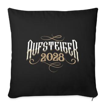 Promoted 2028 - Sofa pillowcase 17,3'' x 17,3'' (45 x 45 cm) - black - Front