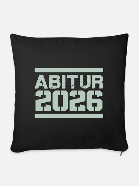 Abitur 2026 Design - Sofakissenbezug 45 x 45 cm - Schwarz