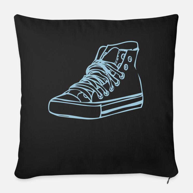 basket - Housse de coussin décorative 45 x 45 cm - noir