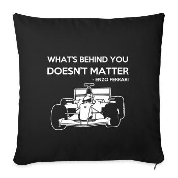 Rennwagen Ferrari Geschenk - Sofakissenbezug 45 x 45 cm - Schwarz - Vorne