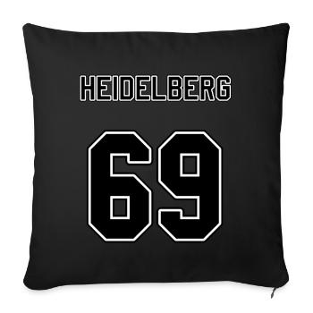 Heidelberg - Sofakissenbezug 45 x 45 cm - Schwarz - Vorne