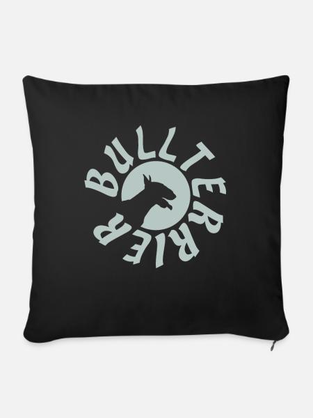 Bullterrier Bullterrier - Sofakissenbezug 45 x 45 cm - Schwarz