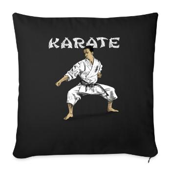 karate - Sofa pillowcase 17,3'' x 17,3'' (45 x 45 cm) - black - Front