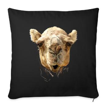Camel - Sofa pillowcase 17,3'' x 17,3'' (45 x 45 cm) - black - Front