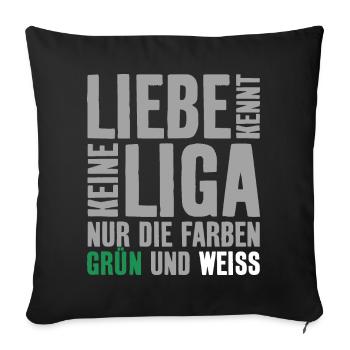 LIEBE KENNT KEINE LIGA ABSTIEG BREMEN - Sofakissenbezug 45 x 45 cm - Schwarz - Vorne