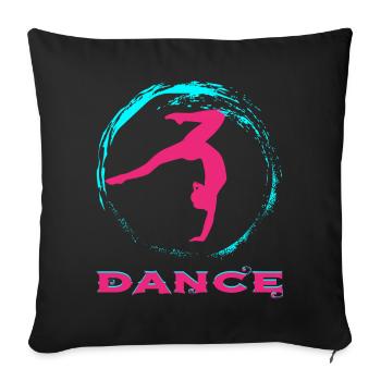 Dance - Sofakissenbezug 45 x 45 cm - Schwarz - Vorne