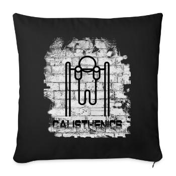 Calisthenics - Sofa pillowcase 17,3'' x 17,3'' (45 x 45 cm) - black - Front