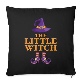 The Little Witch - Sofa pillowcase 17,3'' x 17,3'' (45 x 45 cm) - black - Front