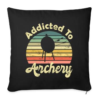 Tir à l’arc Archer Archer Archer - Housse de coussin décorative 45 x 45 cm - noir - Devant