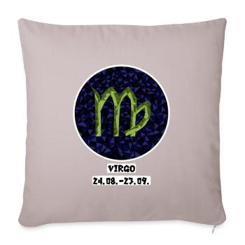 Virgo 24.08.-23.09. - Sofa pillowcase 17,3'' x 17,3'' (45 x 45 cm) - light taupe - Front