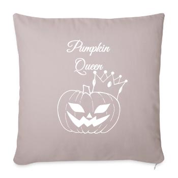 Reine de la citrouille - Housse de coussin décorative 45 x 45 cm - taupe clair - Devant