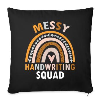 Dyslexia Interventionist for Dyslexia - Sofa pillowcase 17,3'' x 17,3'' (45 x 45 cm) - black - Front