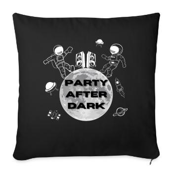 FÊTE APRÈS LA TOMBÉE DE LA NUIT - Housse de coussin décorative 45 x 45 cm - noir - Devant