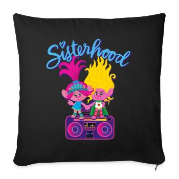 Trolls Sisterhood Poppy - Sofa pillowcase 17,3'' x 17,3'' (45 x 45 cm) - black - Front