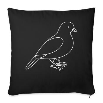 Dove - Sofa pillowcase 17,3'' x 17,3'' (45 x 45 cm) - black - Front