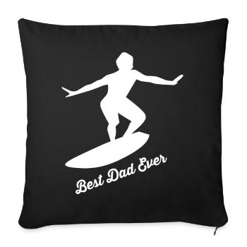 Serfage - Housse de coussin décorative 45 x 45 cm - noir - Devant