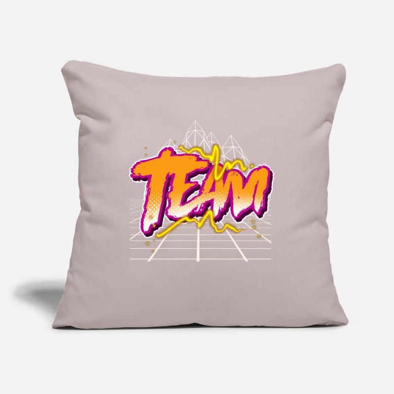 Équipe Housse de coussin décorative 45 x 45 cm