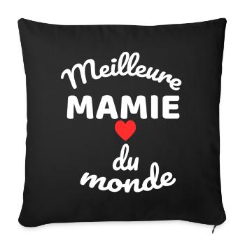 Cœur de Meilleur Maman  - Housse de coussin décorative 45 x 45 cm - noir - Devant