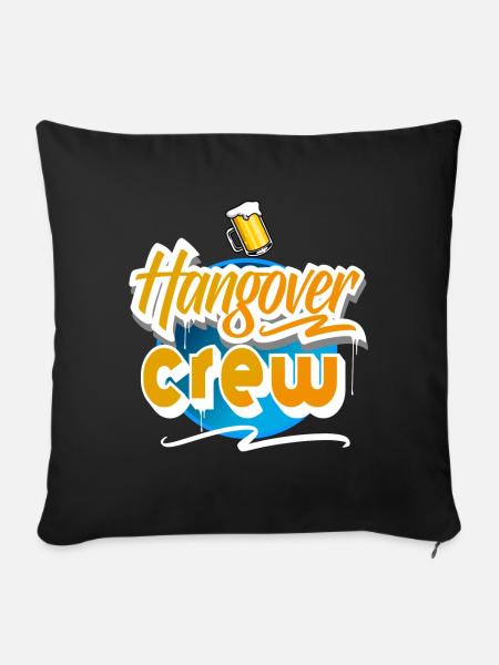 Hangover Crew - Sofakissenbezug 45 x 45 cm - Schwarz